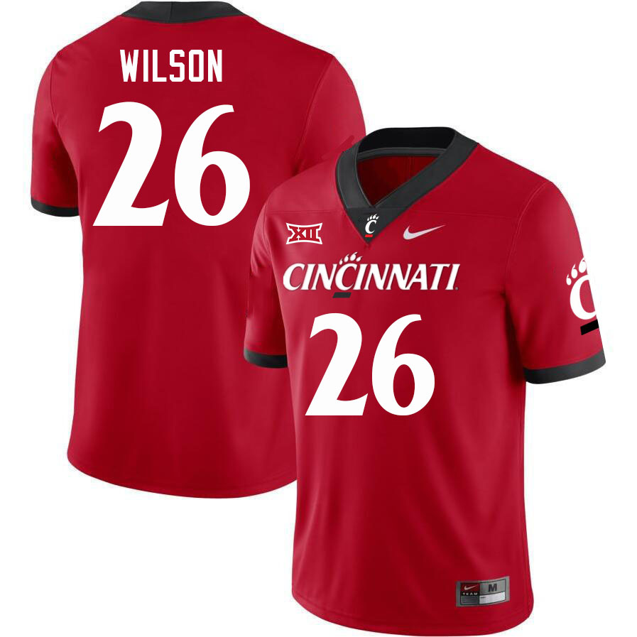 Cincinnati Bearcats #26 Logan Wilson College Football Jerseys Stitched-Red